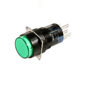 Nút nhấn Idec có đèn, loại tròn, Ø16, nhấn nhả, 24VDC, AL6M-M14SC 